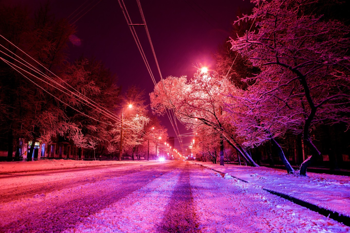 Snowy street