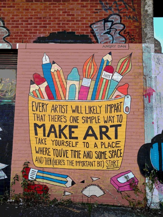 Street art in Belfast during Outburst 2023